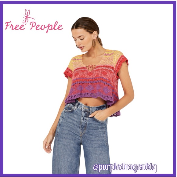 FREE PEOPLE LILY SWEATER TEE NWT‼️FINAL PRICE‼️‼️ - Picture 2 of 8